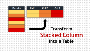 Transform Single Column into a Table Using Modulo Column